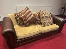 Tetrad Eastwood Leather and Fabric 3 seater Sofa