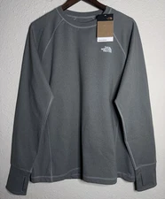 The North Face Men's Winter Warm Essentials Crewneck Long Sleeve Large Gray