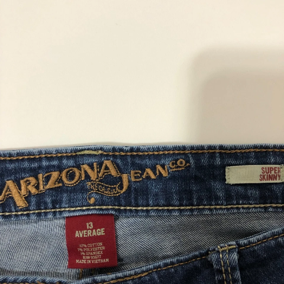 Pantalones de mezclilla Arizona para mujer corte bota talla 13 cortos años 90 vaquera Foto 2 de 4