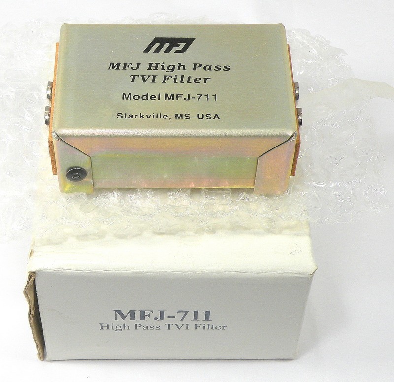 MFJ High Pass TVI Filter - Model : MFJ-711  - Includes Instructions, NOS IN Box
