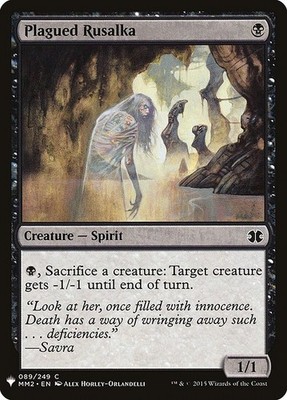 [MTG] Plagued Rusalka (MM2-89) (PLST) LP-HP