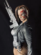 Custom Terminator Girl Resin Printed Statue Figure Model Hand Painted 1:6 Scale
