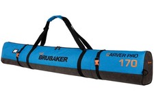 BRUBAKER Carver Pro Ski Bag for 1 Pair of Skis and Poles - Black and Blue