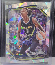 2025 Panini Prizm WNBA Aziaha James Cracked Ice Rookie Card RC #83 Dallas Wings