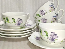 5-Guest Set Wedgwood England Chelsea Garden From Japan