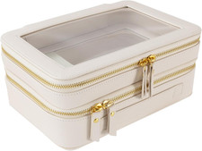 SANHECUN Clear Travel Toiletry bag Toiletry Case Carry on Travel Accessories Bag