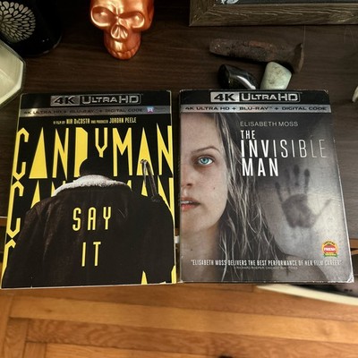 The Invisible Man & Candyman 2021 4K Blu-Rays w/slipcovers