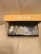 Portable Li-Ion Power Bank Charger w/ USB Cable Black