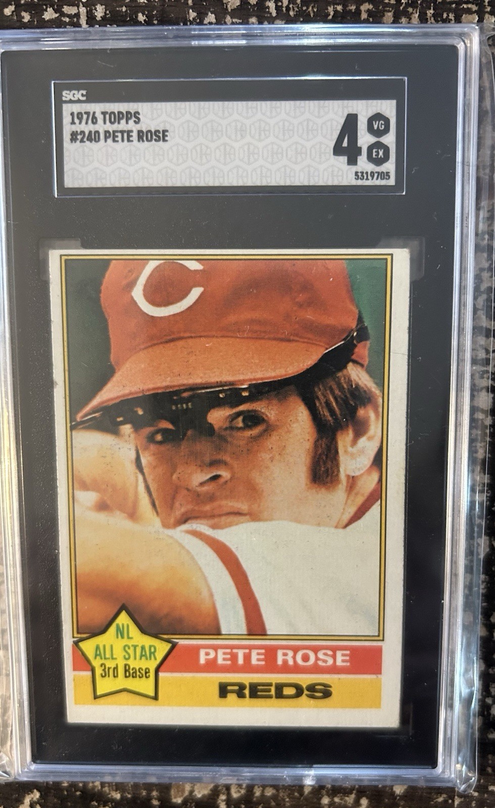 1976 Topps - Pete Rose #240 SGC 4 VG/EX - See Pics!! Nice Card