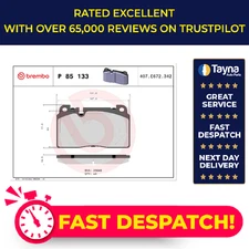 Brake Pads Set fits AUDI Q5 8RB 3.0D Front 12 to 17 Brembo 8R0698151AB Quality