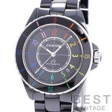 Chanel J12 Electro Calibre 12.1 38MM Limited H7122 Ceramic Black Dial #BVW402
