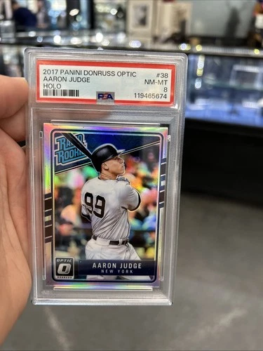 2017 Panini Donruss Optic Rated Rookies Aaron Judge #38 PSA 8