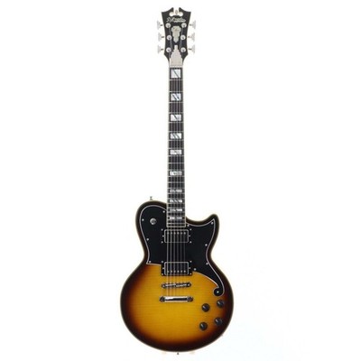 D'Angelico Deluxe Atlantic Sunburst Electric Guitar with Humbuckers Used