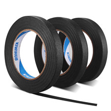 Painter's Tape, 0.6 in x 60 yd 180 Yards Total , 3 Rolls - Black Painting Tape