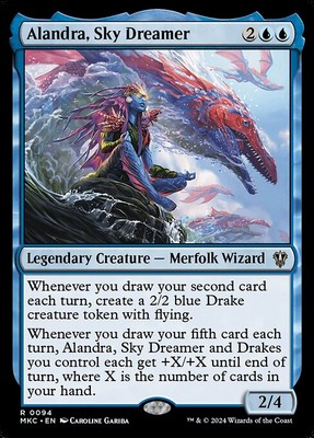 Alandra, Sky Dreamer MTG Commander: Murders Karlov Manor Rare NM x1 - Magic Card