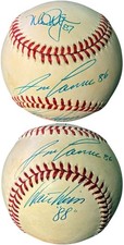 Mark McGwire/Jose Canseco/Walt Weiss signed Rawlings OFC AL Baseball-BAS A's ROY