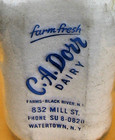 Vintage C.A. Dorr Dairy,  Watertown, N.Y.  Pyro Quart Milk Bottle — photo 3
