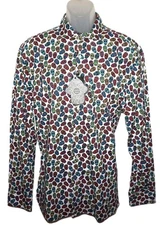Visconti Skull Print Long Sleeve Shirt XXL Modern Fit Stretch Multi Color NWT