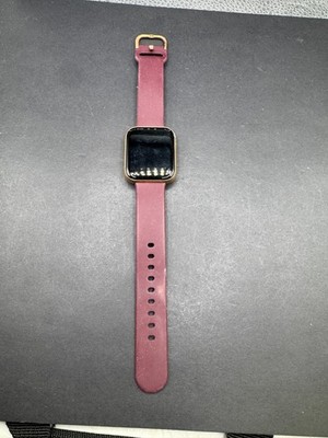 iTouch Air 3 Smartwatch Fitness Tracker Rose Gold Case w/ Merlot Strap Untested