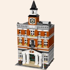 NEW 2766 PCS Town Hall Unbranded Building Block Set Modular Model Adults MOC