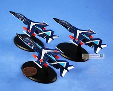 Japan JASDF Blue Impluse 3rd Gen Kawasaki T-4 Jet Aircraft Fighter SET S64_x3