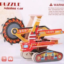 3D Precision Cut Puzzle Mining Machine Car Kit FAST SHIP! AA4