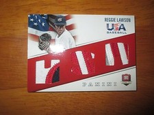 REGGIE LAWSON 2015 Panini USA Baseball Game Used TRIPLE PATCH #16/35 Padres