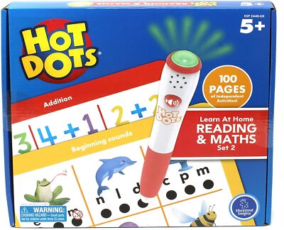 Learning Resources HOT DOTS Lernen zu Hause Lesen & Mathematik Set 2