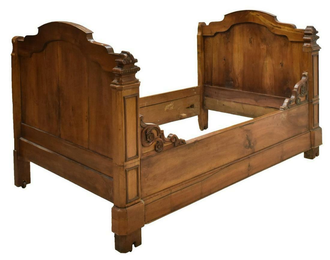Antique Bed, Day, Alcove, French Carved Walnut, 19th Century,1800s, Stunning!!