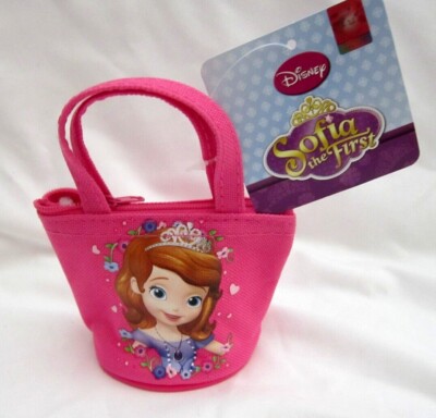 DISNEY HOT PINK SOFIA THE FIRST PRINCESS 4.25'' H X 3.5'' W COIN POUCH WALLET-NEW!