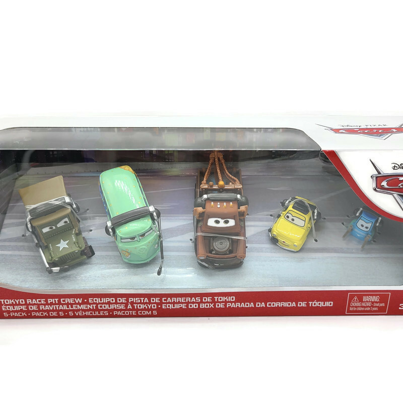 Disney Pixar Cars Tokyo Race Pit Crew 5 Pack Fillmore New Unopened