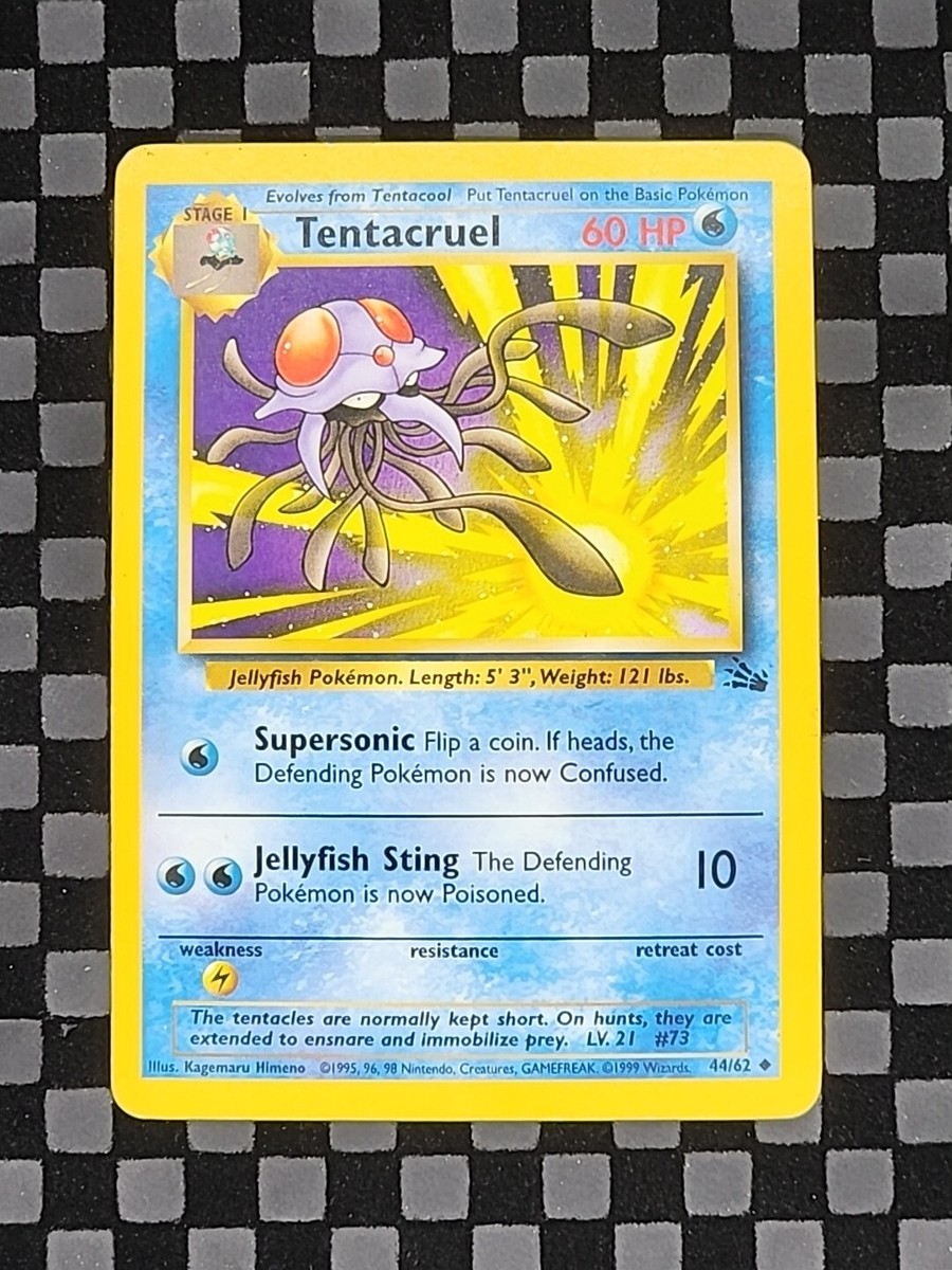 Tentacruel 44/62 *NM* - Fossil - Non-Holo Uncommon Vintage TCG Pokemon Card | eBay Tentacruel 44/62 *NM* - Fossil - Non-Holo Uncommon Vintage TCG Pokemon Card | eBay