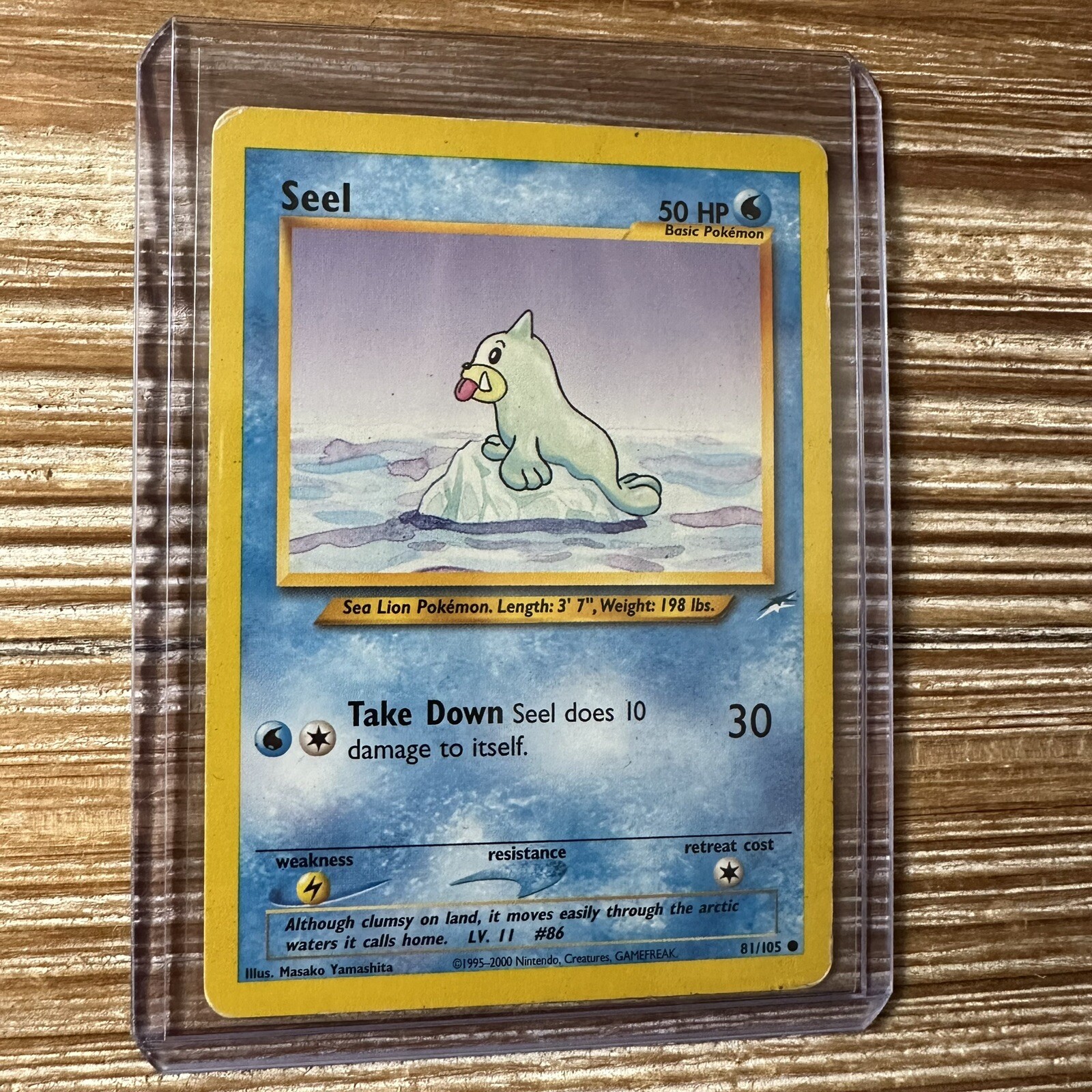 Seel 81/105 Neo Destiny Unlimited Pokemon Card MP-HP