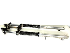 1983 83 Honda XR200 XR 200 Front Forks Fork Legs Triple Tree Clamp Suspension 82