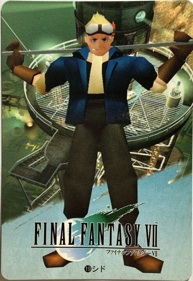 Cid Highwind FINAL FANTASY VII FF7 SQUARE japanese 1997 card