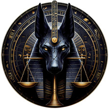 Anubis Ancient Egyptian God Of Afterlife 3" Egyptology Egypt Myth Decal