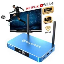 fast ship Superbox S6 MAX + Voice Command Timeshift HD media Player TV BOX APPS