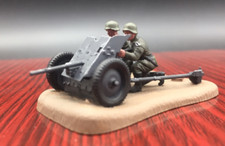 1/72 WWII German Army 37mm Gun With Crew Assembled  Painted Model New