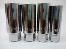 New 3/8 Drive Spark Plug Socket Set w/ Rubber Insert (13/16", 3/4", 5/8", 9/16")