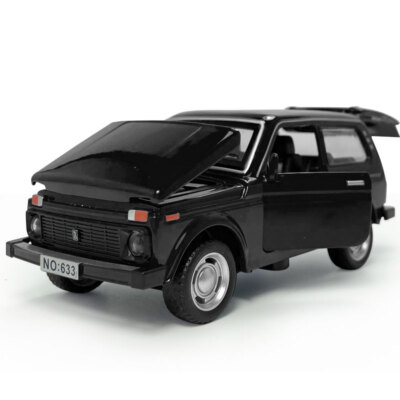 1/32 VAZ Lada Niva Die Cast Modellauto Spielzeug fur Kinder Geschenke Schwarz