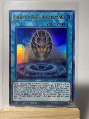 Yu-Gi-Oh! Hieratic Seal of Creation 1st Edition Ghosts from the Past GFTP-EN005