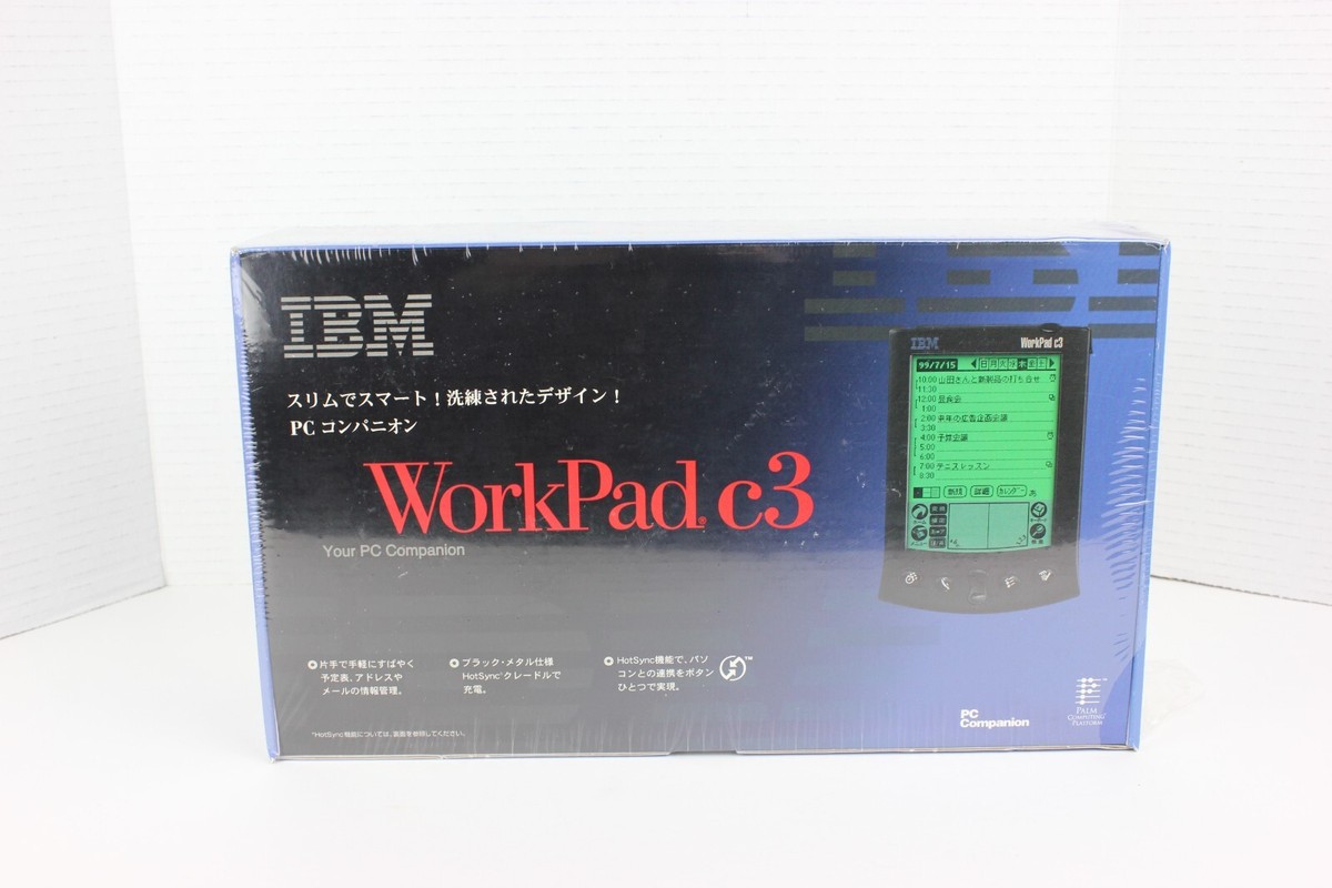 New Factory Sealed IBM WorkPad C3 PDA Model 8602-40J Vintage New Factory Sealed IBM WorkPad C3 PDA Model 8602-40J Vintage