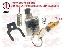KIT SERRATURA BLOCCASTERZO BAULETTO VESPA 50 SPECIAL 125 PRIMAVERA P125X