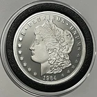 1964 Morgan Dollar Proof Coin Copy 1/2 Troy Oz .999 Fine Silver Rare Round Medal