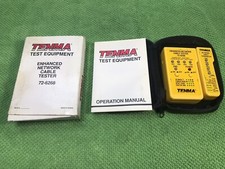 TENMA Enhanced Network Cable Tester 72-6268 with manual and case