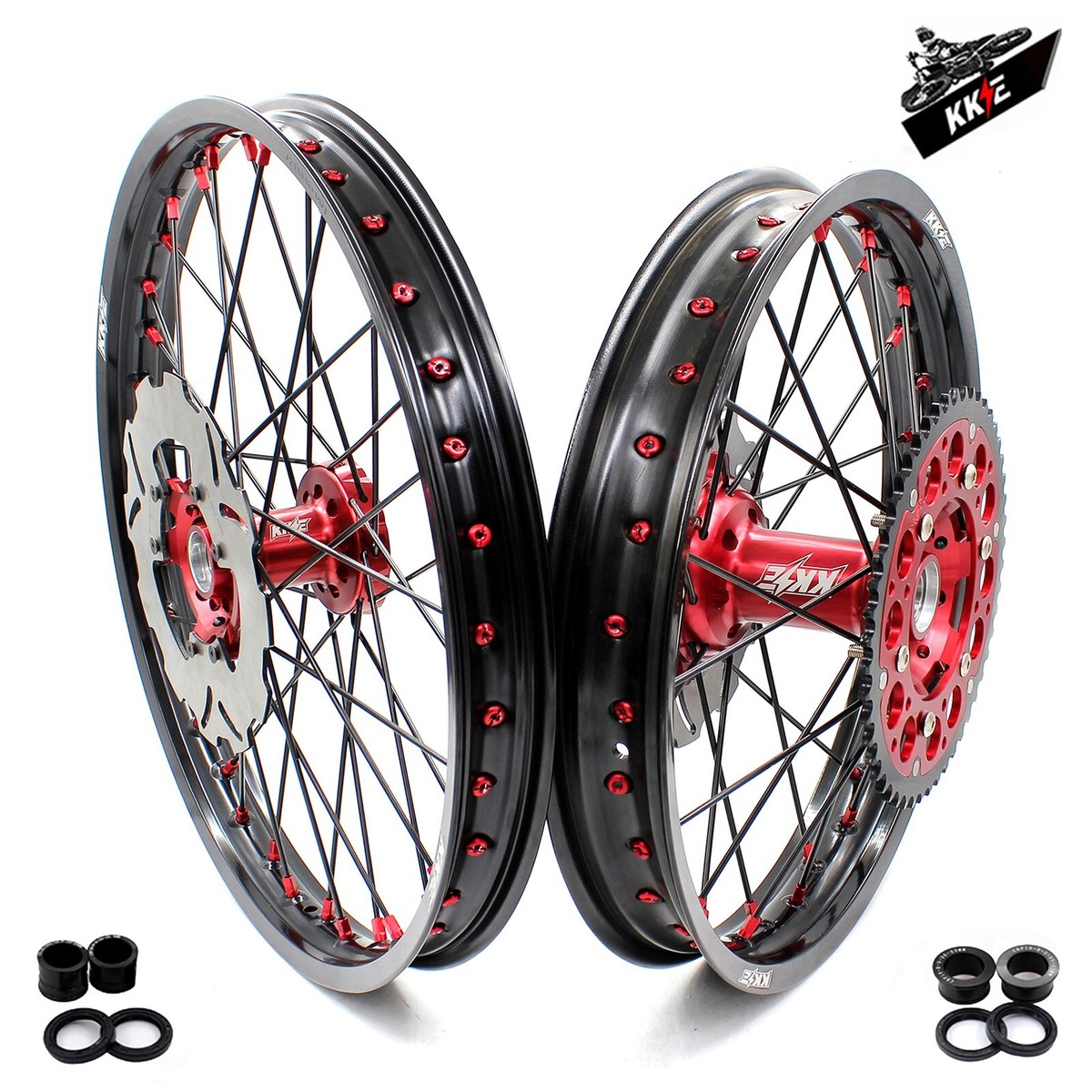 KKE 19/21 Rims Wheels Fit HONDA CRF250R 2015-2026/ CRF450R 250RX