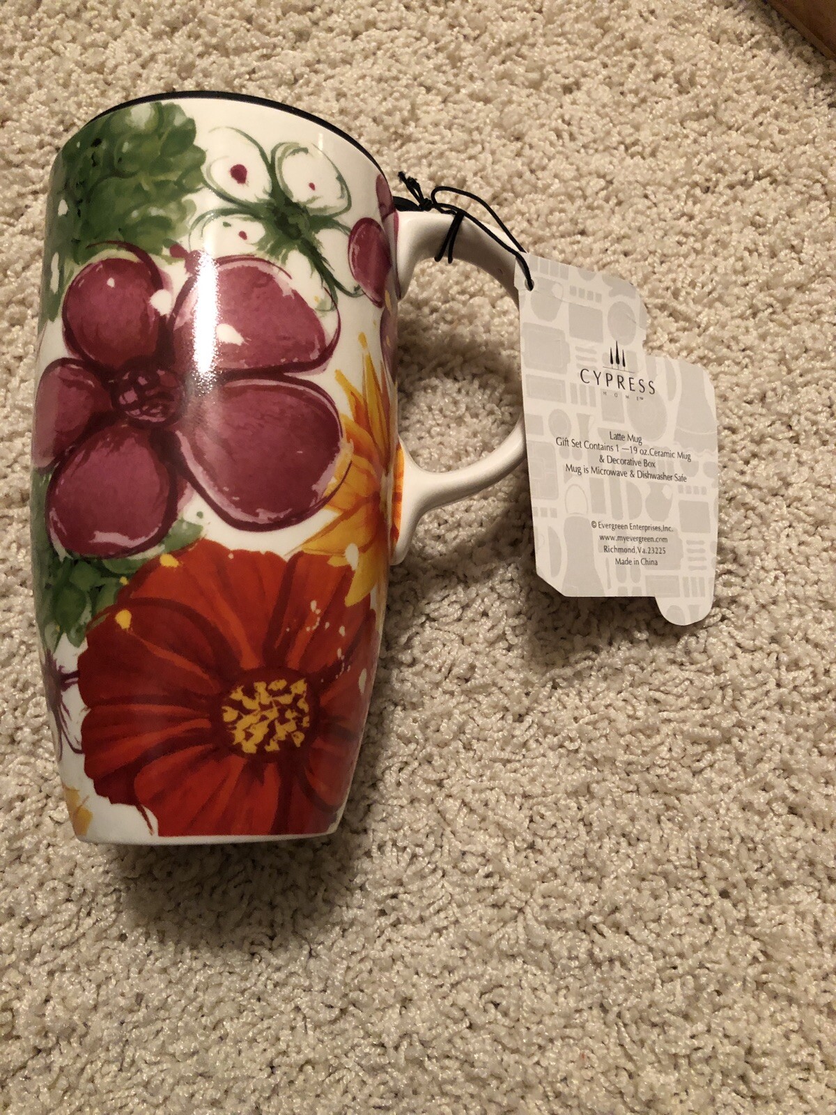 Cypress Home Ceramic Giraffe Print Travel Latte Mug Included For Sale Online Ebay