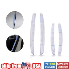 4PCS Car Door Edge Guard  Protector Clear Molding Trim Scratch Guard Strip Cover