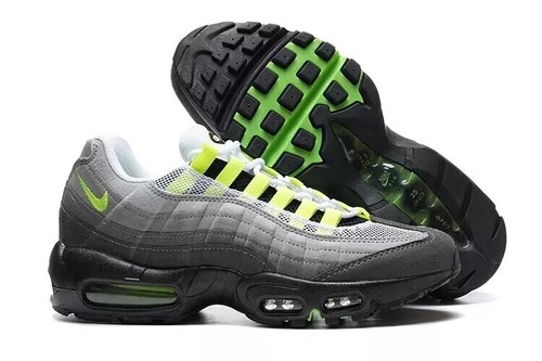 Nike Air Max 95 OG Neon Retro Gray Yellow Sport Comfortable Men's Shoes Sneakers