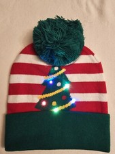 Christmas LED Light-up Beanie- Christmas Tree